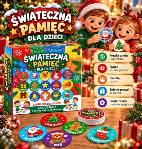 Memory na święta Świąteczne Memorki Świąteczna Pamięć Memos Mikołajki