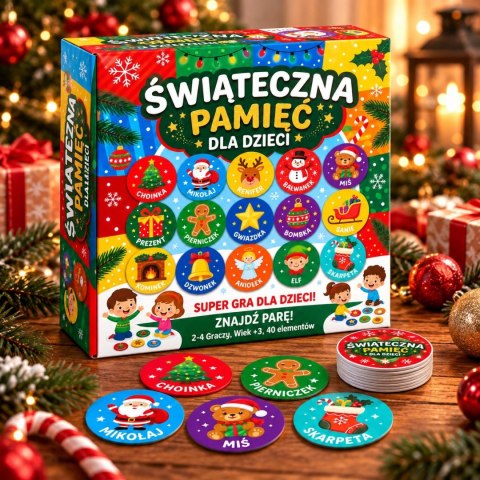 Memory na święta Świąteczne Memorki Świąteczna Pamięć Memos Mikołajki