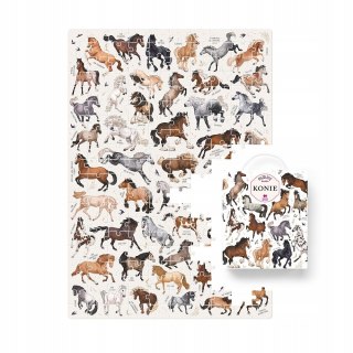 Puzzle 200 elementów Konie Czu czu