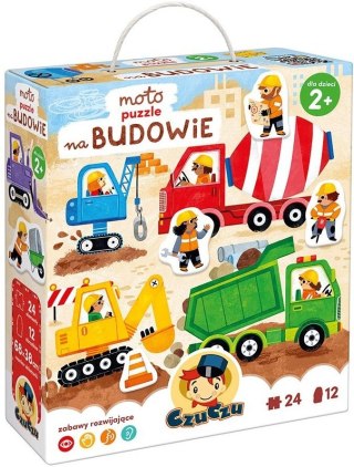 Puzzle 24 elementów CzuCzu Moto puzzle Na budowie