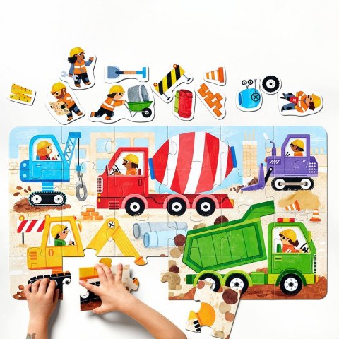 Puzzle 24 elementów CzuCzu Moto puzzle Na budowie