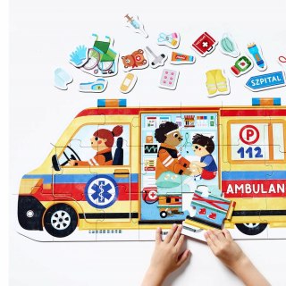Puzzle CzuCzu Moto Karetka 2+ Czu czu