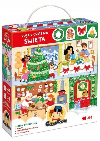 Puzzle Świąteczne 44 elementów Czas na Święta CzuCzu