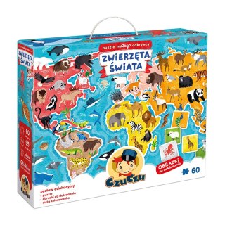 Puzzle małego odkrywcy Zwierzęta Świata 60 elementów CzuCzu