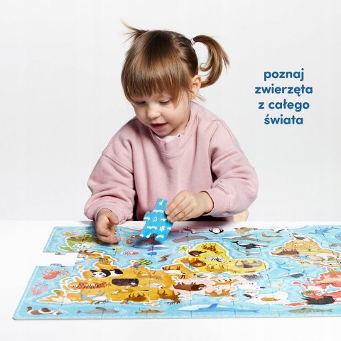 Puzzle małego odkrywcy Zwierzęta Świata 60 elementów CzuCzu