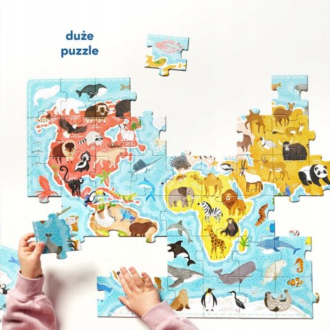 Puzzle małego odkrywcy Zwierzęta Świata 60 elementów CzuCzu
