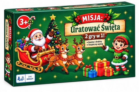 Świąteczna Gra Planszowa Misja Uratować Święta 2 gry Świąteczne Mikołajki