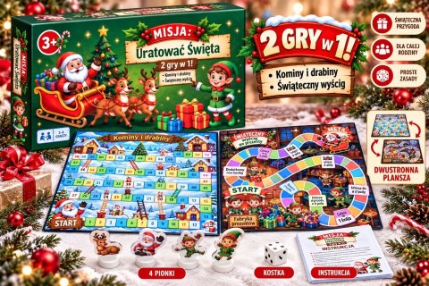 Świąteczna Gra Planszowa Misja Uratować Święta 2 gry Świąteczne Mikołajki