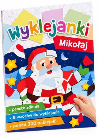 Wyklejanki Mikołaj Wyklejanka Świąteczna Mozaiki Święta Mikołajki 8 wzorów
