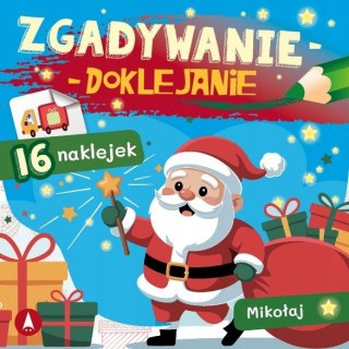 Zgadywanie doklejanie Mikołaj Skrzat Świąteczne Świąteczna Magia świąt