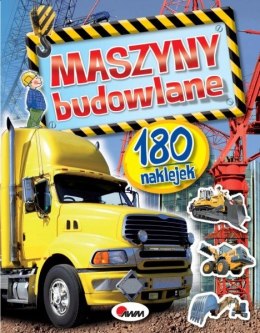 Książka 180 Naklejek Maszyny Budowlane Zagadki