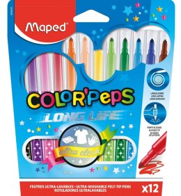 Flamastry Maped Colorpeps Longlife 12 kolorów