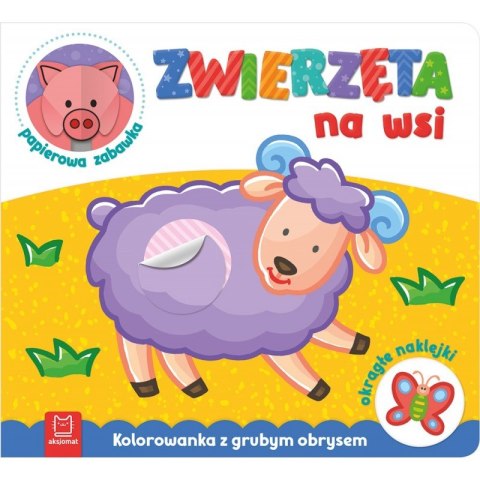 Zwierzęta na wsi Kolorowanka z grubym obrysem