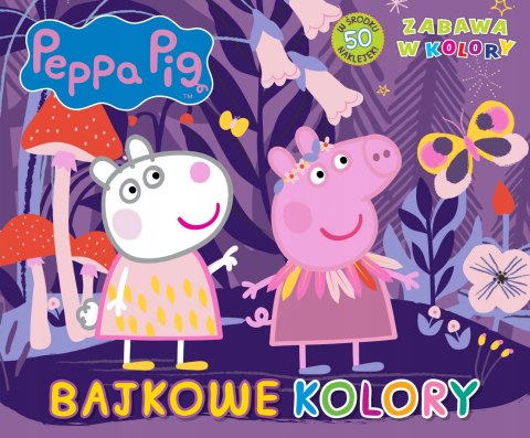 Bajkowy Świat Świnka Peppa Kolorowanka+Naklejki