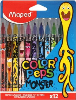 Flamastry Pisaki Monster 12 kolorów Maped Potwory