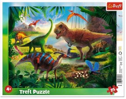 Puzzle ramkowe Dinozaury 25 elementów Trefl 31343