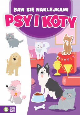 Baw się naklejkami. Psy i koty Naklejki Pieski