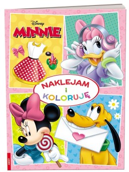 Myszka Minnie Naklejam i koloruję Naklejki