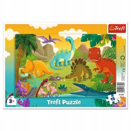 Puzzle Ramkowe Dinozaury 15 el. 31359 Trefl