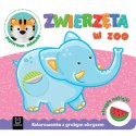 Zwierzęta w Zoo Kolorowanka z grubym obrysem