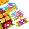 Gra edukacyjna 3w1 Farma Lotto Puzzle Cyferki