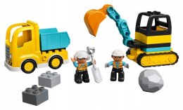 Lego Duplo 10931 Ciężarówka i koparka gąsienicowa