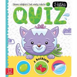 Quiz 2-latka z kotkiem Zabawa naklejkami 2+