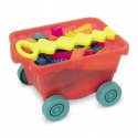 B.Toys Wózek Wagonik z kolorowymi Klockami