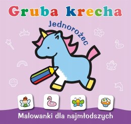 Gruba krecha Jednorożec Kolorowanka dla Maluszka