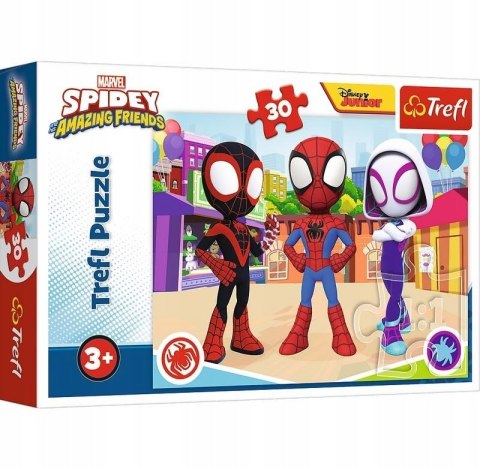 Puzzle 30 Przygody Spidey'a przyjaciół 18285 Trefl