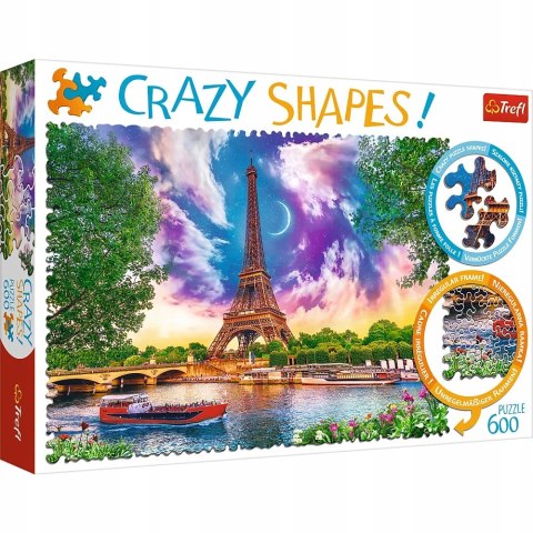 Trefl Crazy Shapes Niebo nad Paryżem 600 elementów