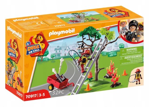 Playmobil 70917 Akcja straży pożarnej Uratuj kotka