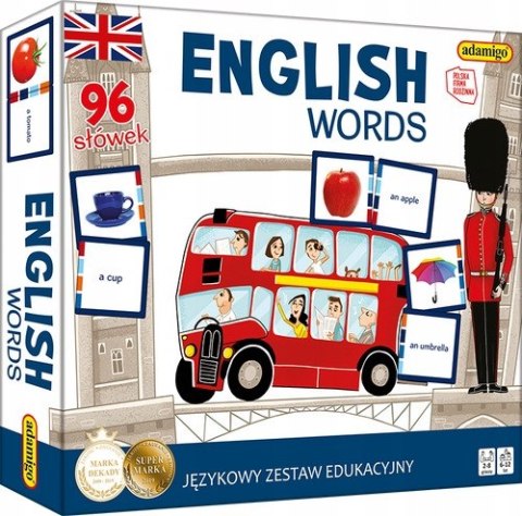 Językowy zestaw Edukacyjny English words Adamigo