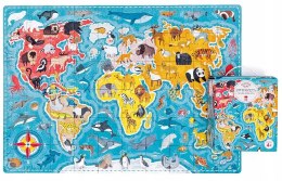 Puzzle Puzzlove Czuczu Zwierzęta Mapa Świata 60 el