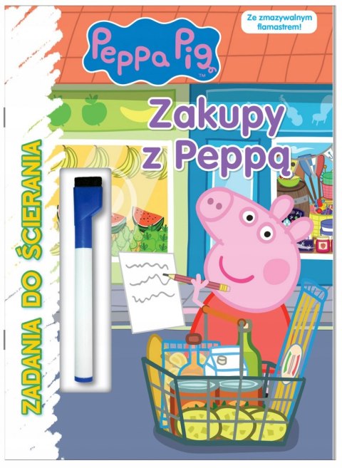 Świnka Peppa Zadania do ścierania Zakupy z Peppą!