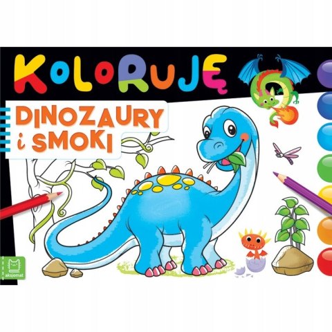 Koloruję dinozaury i smoki, Kolorowanka Aksjomat