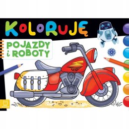 Koloruję pojazdy i roboty, Kolorowanka Aksjomat