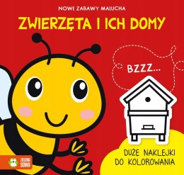 Nowe zabawy malucha. Zwierzęta i ich domy z naklej