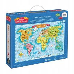 Puzzle Mapa świata 300 elementów Czuczu dzieci 7+