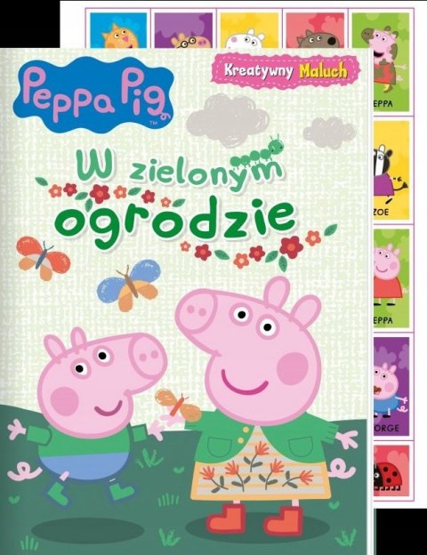 Świnka Peppa Kreatywny Maluch 4 Zagadki Naklejki