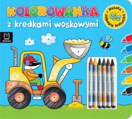 Kolorowanka z kredkami woskowymi Wesołe zabawy