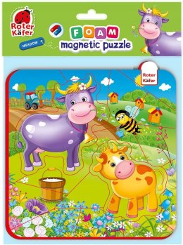 Piankowe puzzle magnetyczne Zwierzęta na farmie
