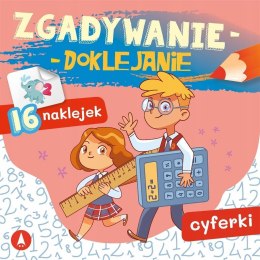 Zgadywanie doklejanie Cyferki Naklejki