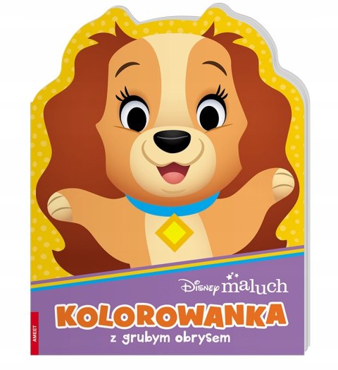 Kolorowanka z grubym obrysem Disney maluch