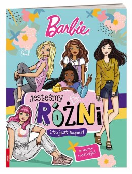 Książeczka z Naklejkami Barbie Jesteśmy różni