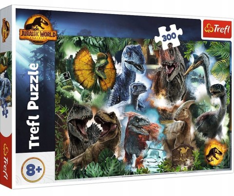Puzzle 300 Ulubione dinozaury 23013 Trefl Jurassic
