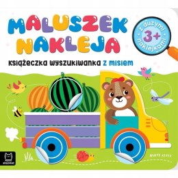 Maluszek nakleja Książeczka wyszukiwanka z misiem