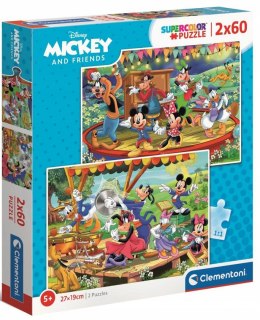 Puzzle 2x60 Myszka Mickey Miki 21620 Clementoni