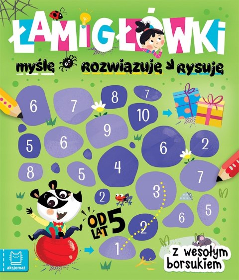 Łamigłówki z wesołym borsukiem 5+ Myślę Rozwiązuję