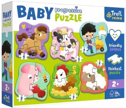 Puzzle Baby Progresywne Farma 6w1 Trefl 44000